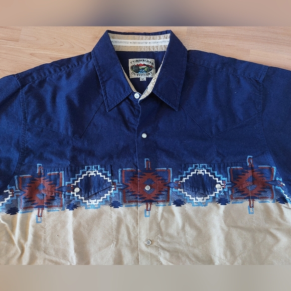Cumberland Outfitters Men's  Western Shirt - Picture 3 of 7